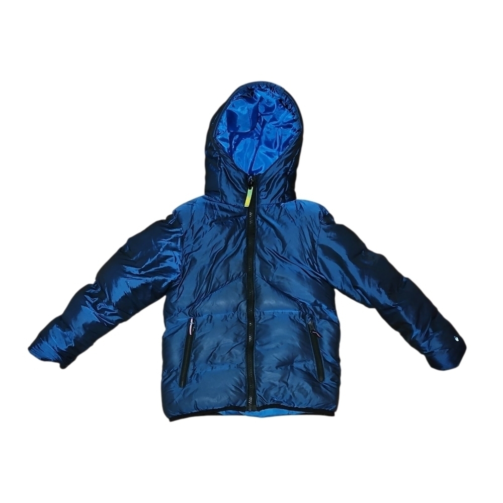 Champion Navy Reflective Puffer Coat, Size 4/5.